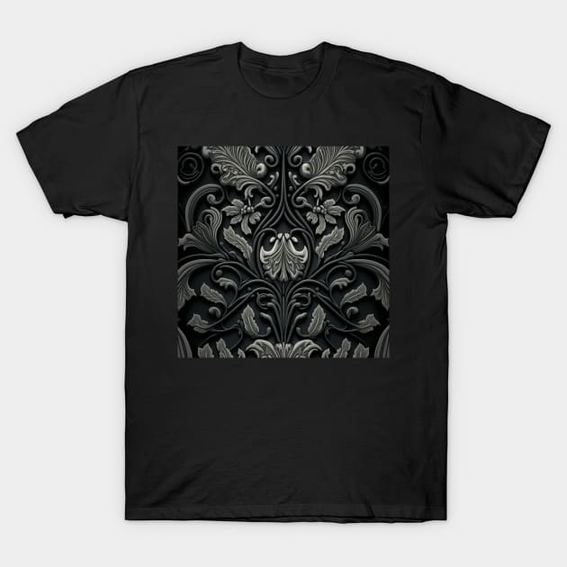 Gothic floral pattern T-Shirt by idrockthat